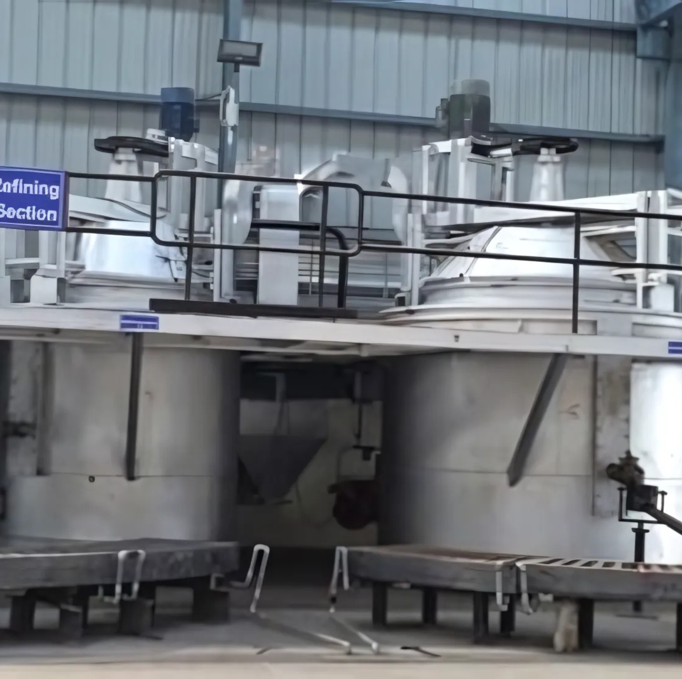 Lead refining section